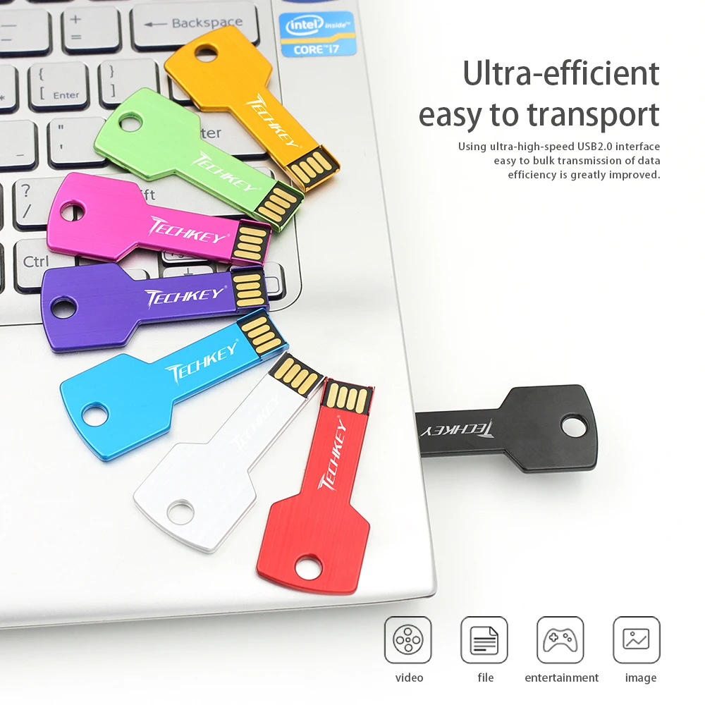 Usb флеш накопитель TECHKEY 64 ГБ 32 16 8 4 Гб|u disk|4gb pendriveusb stick |