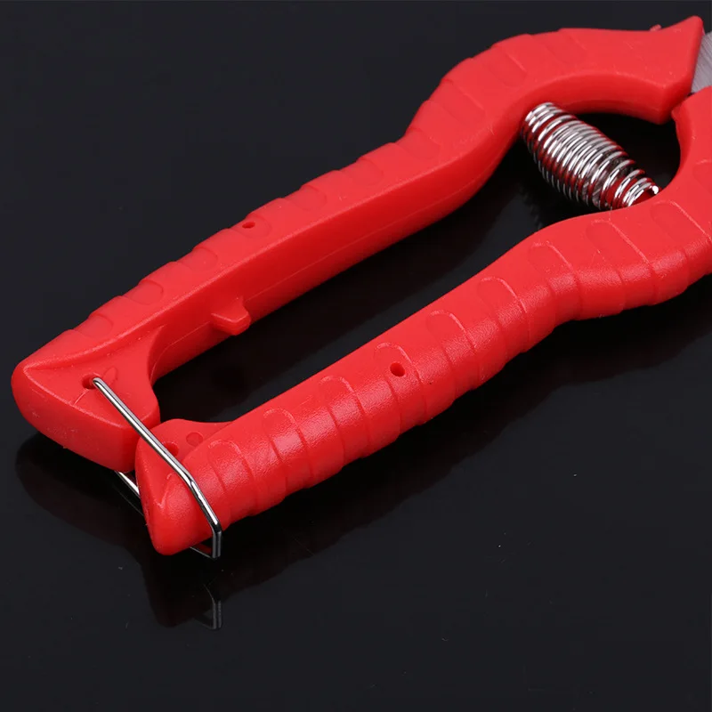 SURROUNDOK Stainless Steel Garden Shears Simple Pointed Mouth horticulture Hand Pruner Anti-Slip Grip Pruning Scissors