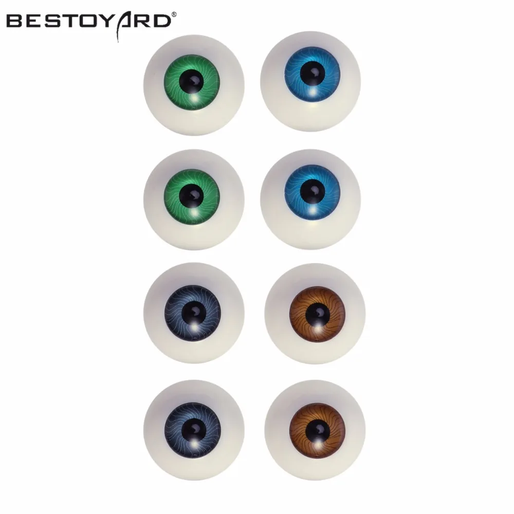 8 Hollow Eyeball Mask Halloween Horror Props Costume Plastic Eyeballs