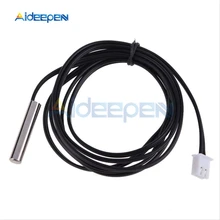 1M termistor NTC Sensor de temperatura impermeable Sonda de alambre de 10K 1% de 3950 W1209 W1401 Cable