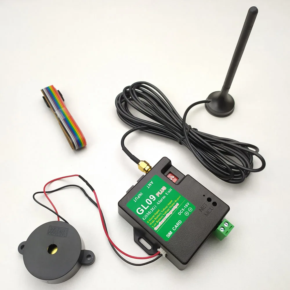 

New version 8 input GL09Plus GSM wireless Alarm Systems SMS Alarms Security System SMS or Emergency Call alarm report