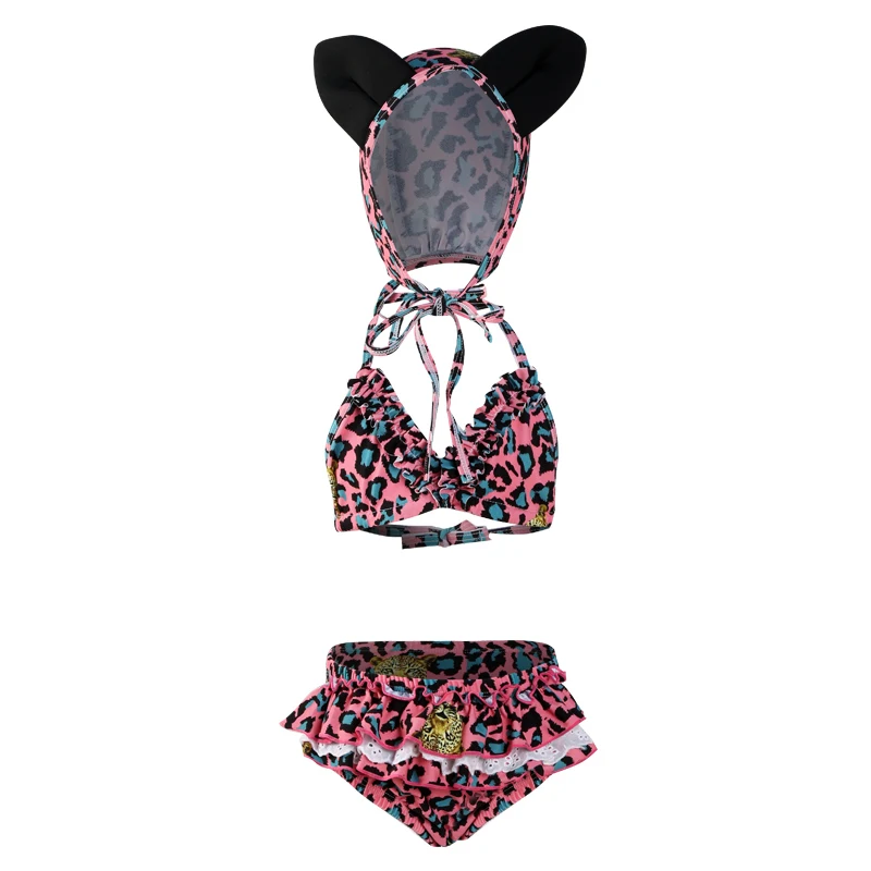 Бикини для девочек, комплект из 3 предметов, милый сексуальный детский ...