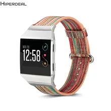 Hiperdeal новая мода кожаный ремешок для fitbit ионной Радуга замена ленты с нержавеющей металлической застежкой OC23A