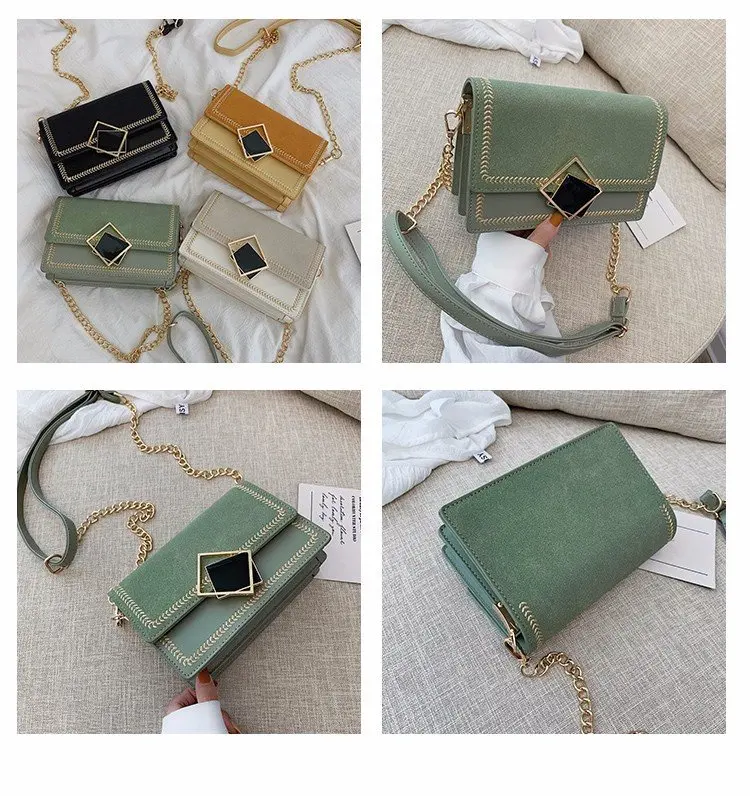 Scrub Leather small Crossbody Bags For Women 2020 chian Shoulder Bag Sac a Main Female Travel Handb