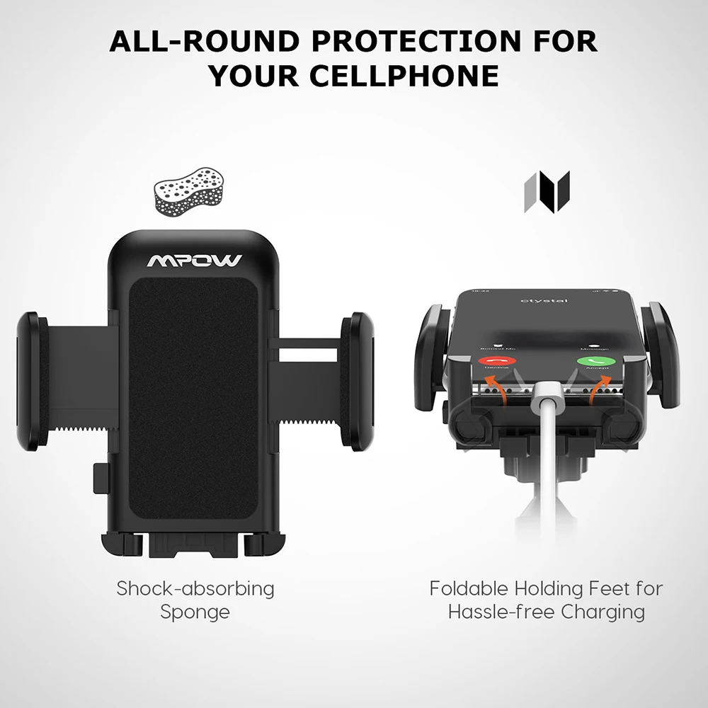 Günstige Mpow CA033 Universal Lange Arm Auto Telefon Halter mit Einfach Touch   Anti skid Basis Für iPhone X  XS Xiaomi 4,0 6,0 Zoll Smartphone