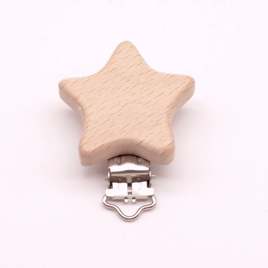 5PC Cartoon Animals Elephant Bird Star Love Heart Dummy Clip Natural Wood Beech Wood Pacifier Clip Non-Toxic Nipple Holder DIY 5PC Cartoon Animals Elephant Bird Star Love Heart Dummy Clip Natural Wood Beech Wood Pacifier Clip Non-Toxic Nipple Holder DIY