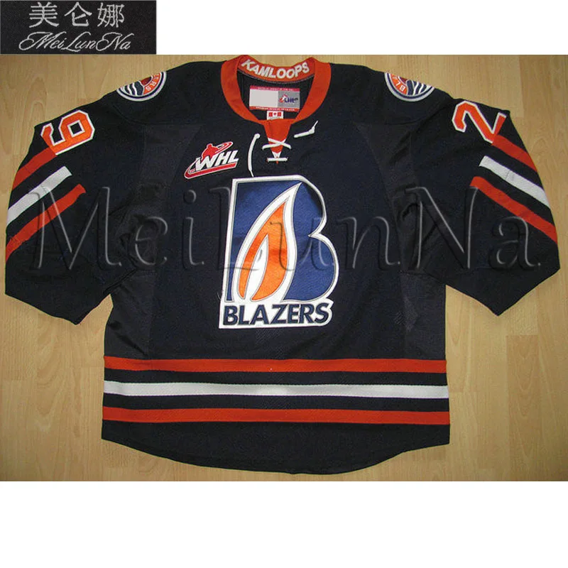 

MeiLunNa Custom WHL Kamloops Blazers Jerseys 12 Jarome Iginla Shane Doan Devan Dubnyk Home Road Third Sewn On Any Name NO.Size