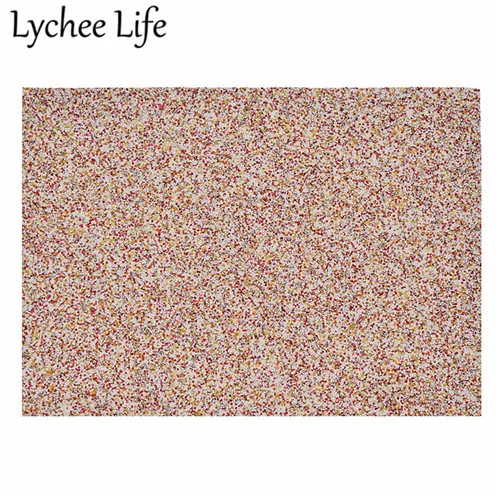 Lychee Life A5 плотная блестящая искусственная кожа ткань красочные 21x15 см искусственная ткань DIY ручной работы швейная одежда аксессуары - Цвет: 6