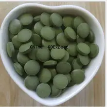 Настоящий органический Сертифицированный пищевой хлорелла зеленые водоросли таблетки природы хлорофита Vulgaris No pollution500г 2000 шт