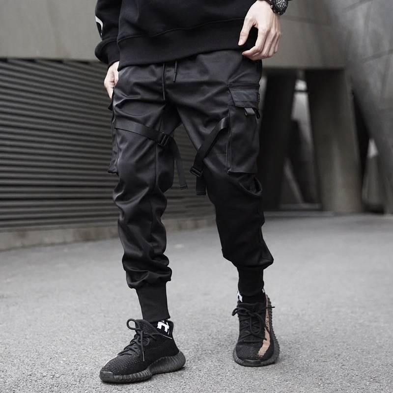 Мужские длинные брюки в стиле хип-хоп с несколькими карманами; модные и повседневные брюки; модные брюки для досуга; брюки-карго в стиле