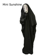 Безликие мужские женские Комбинезоны Косплей Унесенные призраками костюмы полный комплект костюм на Хэллоуин(халат+ перчатки+ маска) z15