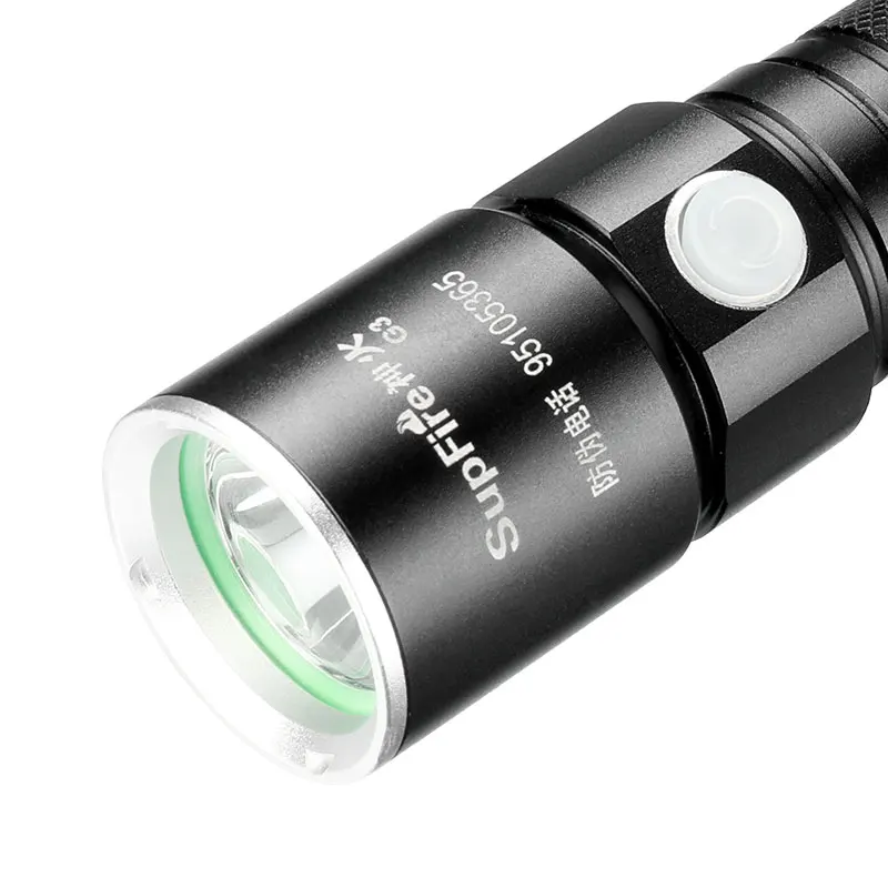 Мини фонарик светодиодный USB фонарь Supfire G3 Тактический велосипедный Linterna