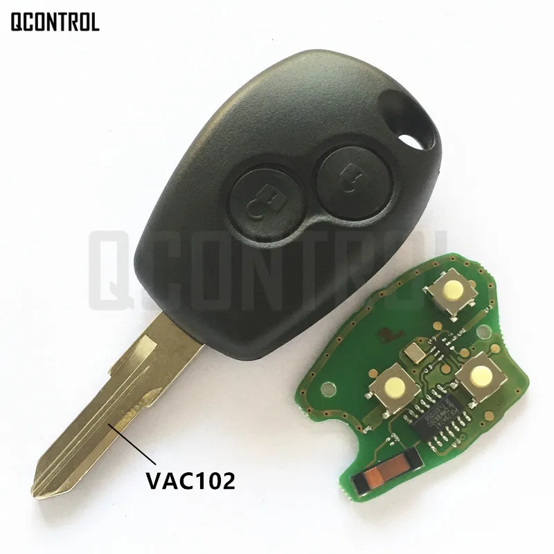 QCONTROL Автомобильный Дистанционный ключ для Renault Megane Modus сlio Kangoo Logan Sandero Duster PCF7946/PCF7947 чип