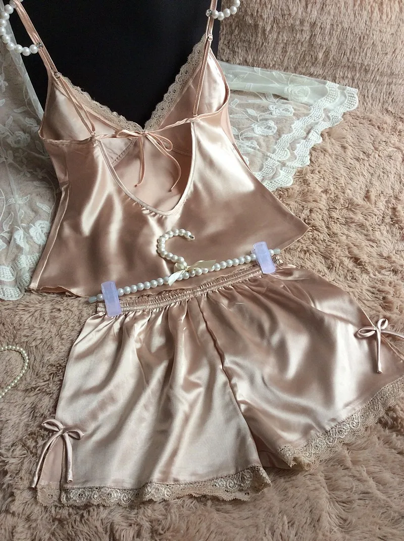 women silk pajamas set (9)