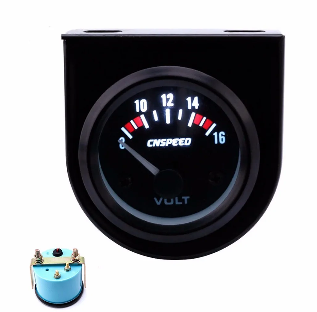SAMDO Universal Racing Car Voltmeter 8 16V 2'' 52mm Volt Gauge Volt