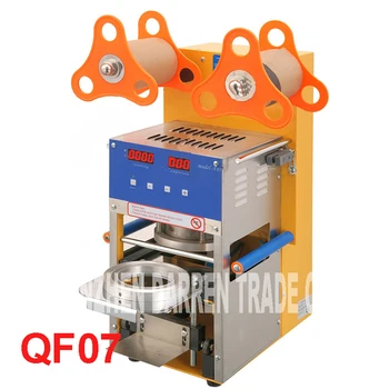 

QF07 220V/110v Digital Automatic Cup Sealing Machine Of Tea estate bubble for drinking stainless steel Material