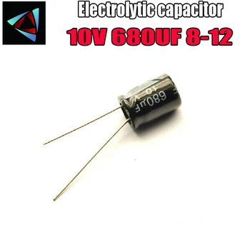 

14PCS Higt quality 10V 680UF 8-12mm 680UF 10V 8*12 Electrolytic capacitor