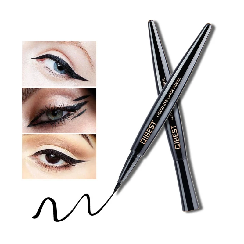 Black Liquid Eyeliner Pencil Waterproof Eye Liner Long Lasting Thin