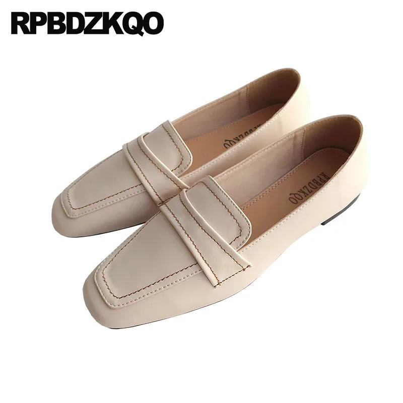 

designer loafers british style chinese 2018 cheap shoes china women japanese square toe ladies factory direct slip on flats drop