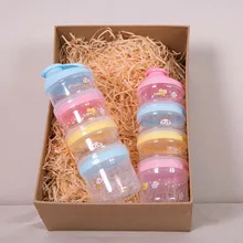 Портативный детский ящик для хранения молока для приготовления пищи, контейнер для закусок, 4 слоя, контейнер для хранения пищи, миска для кормления малышей