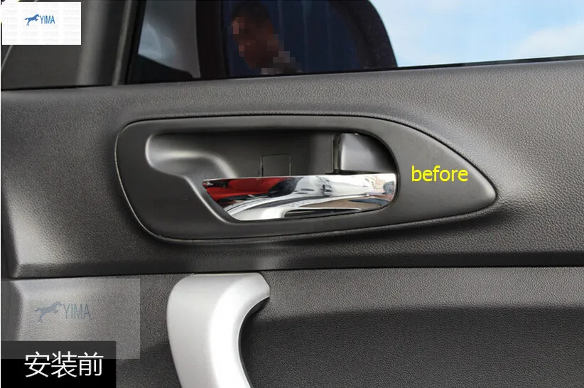

For Changan cs35 ABS Inner Door Handle Bowl Cover Trim Molding Garnish 4 pcs / set