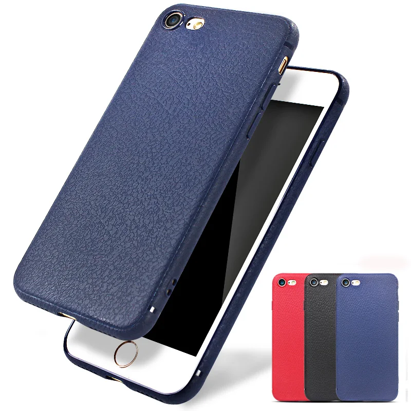 

Fashion Leather Pattern Cases For iphone 7 7plus 6 6plus 6s Plus case Simple Soft Silicon Cover Shockproof Phone Shell Coque