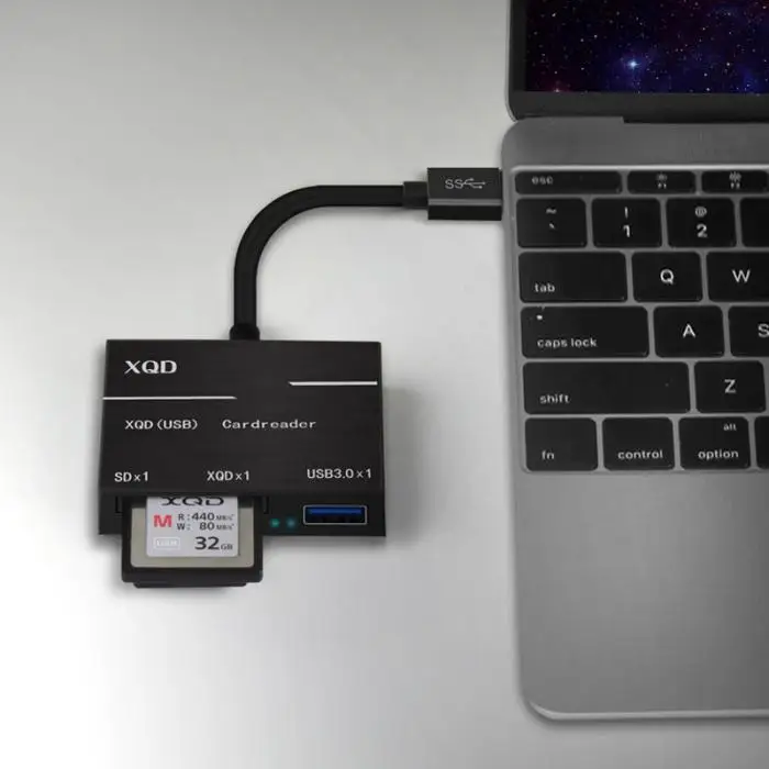 USB 3,0 Тип C USB для SD XQD кардридер адаптер кабель камера кардридер @ JH