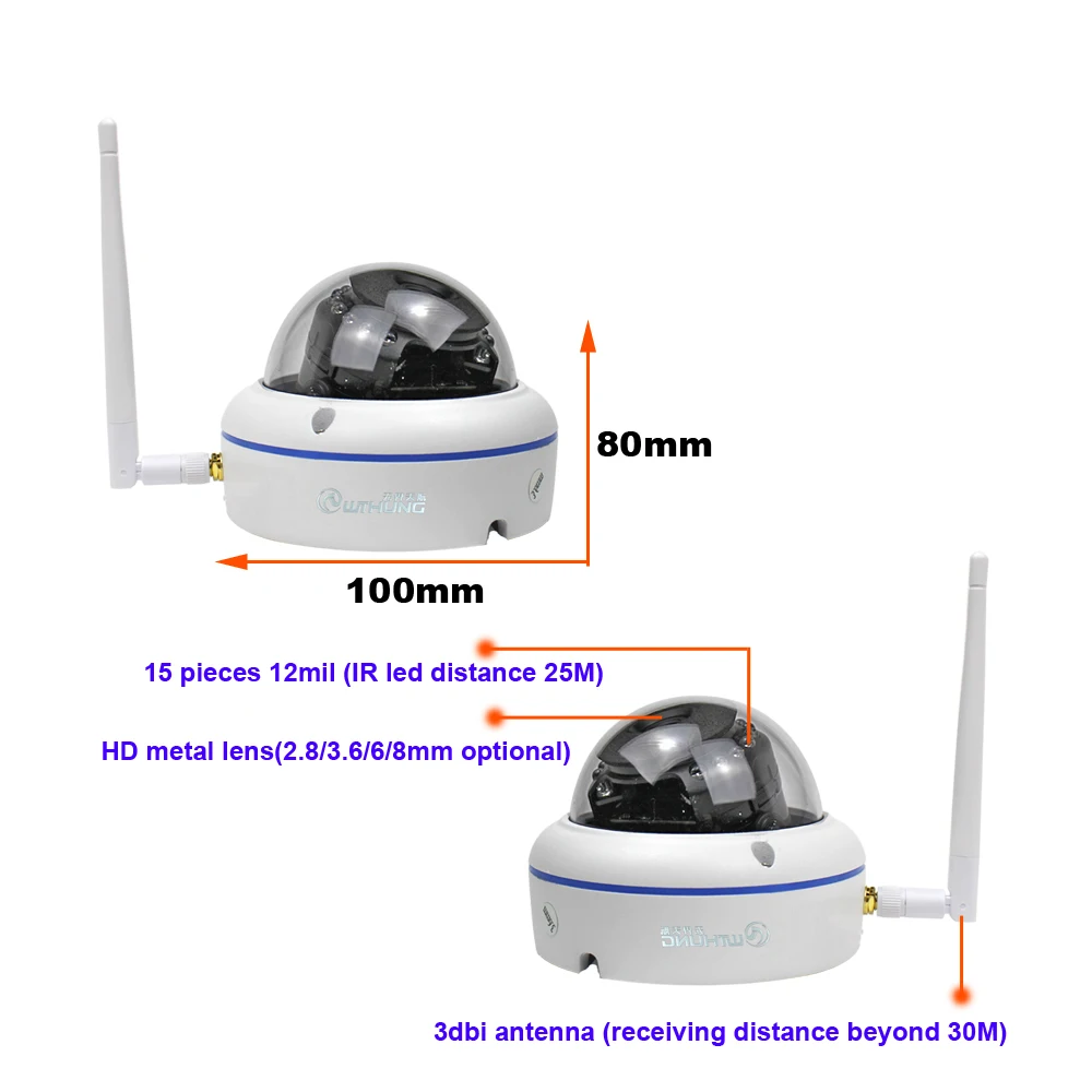 Беспроводная Проводная ip-камера 1080P SONY323 960P 720P P2P Onvif Аудио ИК-фильтр обнаружения движения металлический купол водонепроницаемый для IP Cam