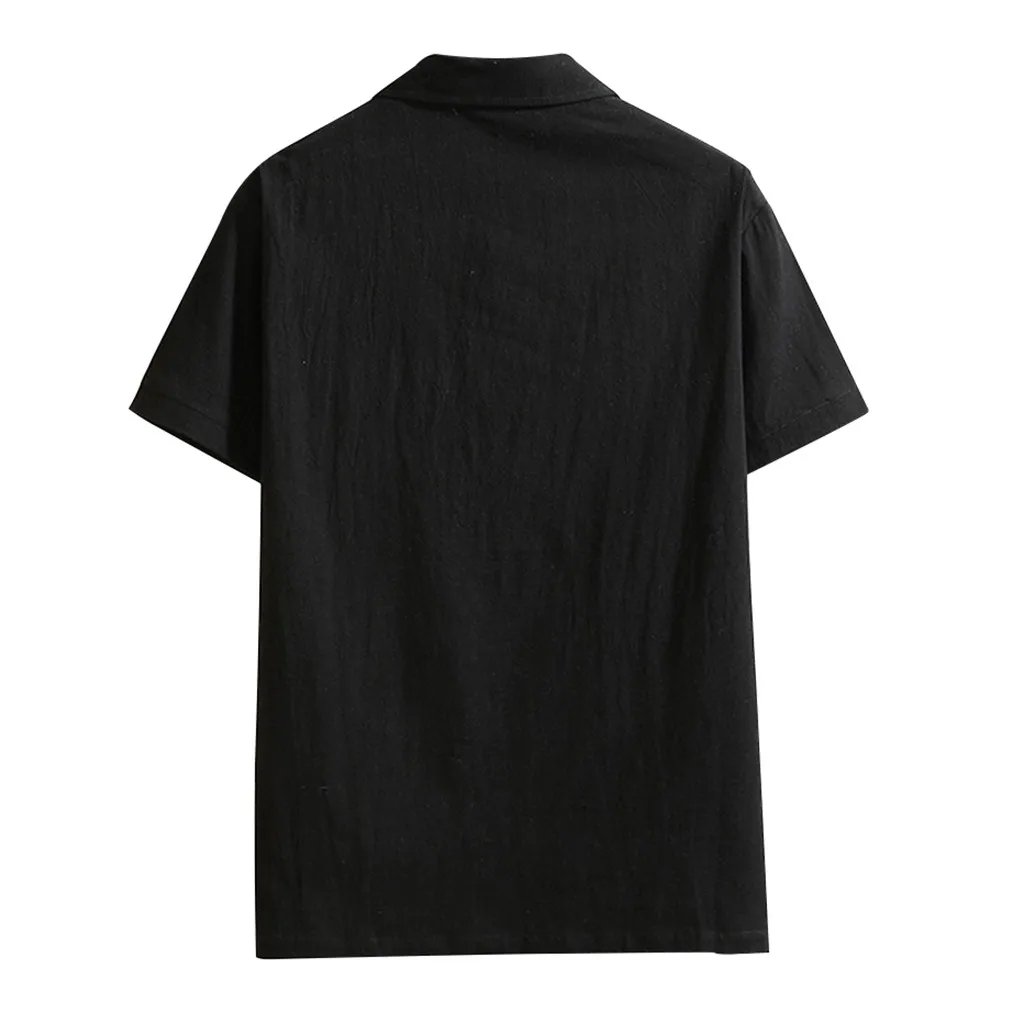 Мужская футболка camiseta, летняя повседневная футболка с отворотом, свободное хлопковое льняное с короткими рукавами, футболки, топы, мужские футболки, мода ropa