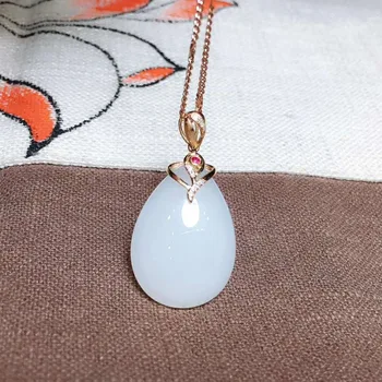 

18k gold and Tian Baiyu pendanth48#