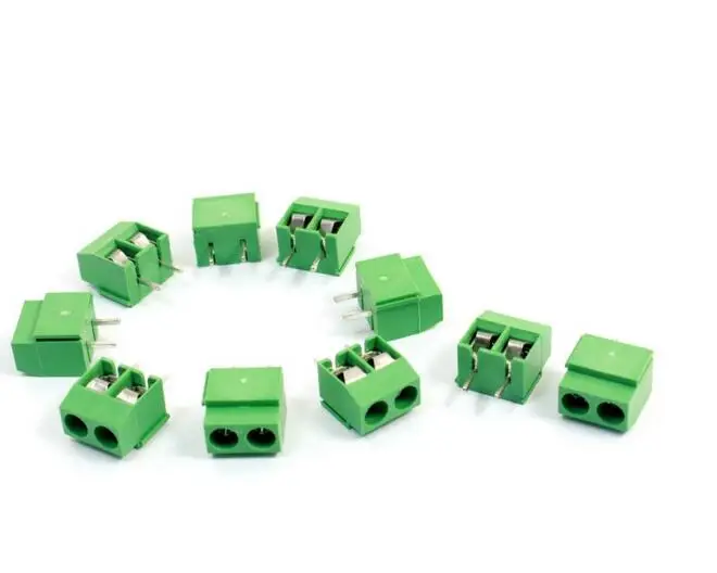 

10Pcs 126-2P 2Pin 5mm Pitch Screw Terminal Block 300V 10A