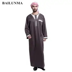Арабская одежда мужские хлопок thobe мужской Исламская одежда для мужчин мусульманские мужчины Шапки