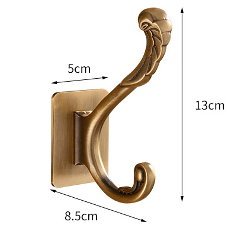 Крючок без дырочек, крючок для ванной, настенный клей, один крючок для полотенец, Европейский ретро, Креативная одежда, кулон wx7281712