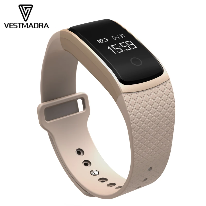 VESTMADRA Smart Band Heart Rate Blood Pressure Monitor Sport Smart Bracelet Call Reminder Anti lost Wristwatch