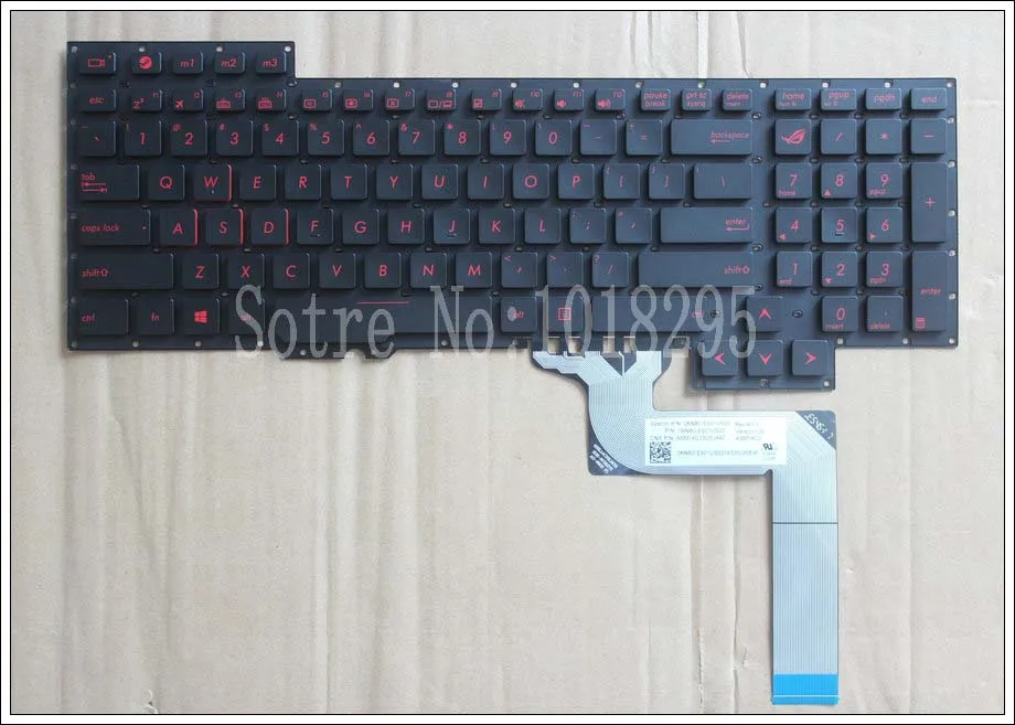 Для ASUS G751 G751J G751JL G751JM G751JT G751JY английская клавиатура для ноутбука США раскладка черный цвет