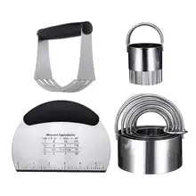 Нержавеющая сталь 8 шт инструменты для выпечки печенья пиццы нож для кексов муки белое печенья прессформы Набор форм для выпечки Кухня формы для выпечки