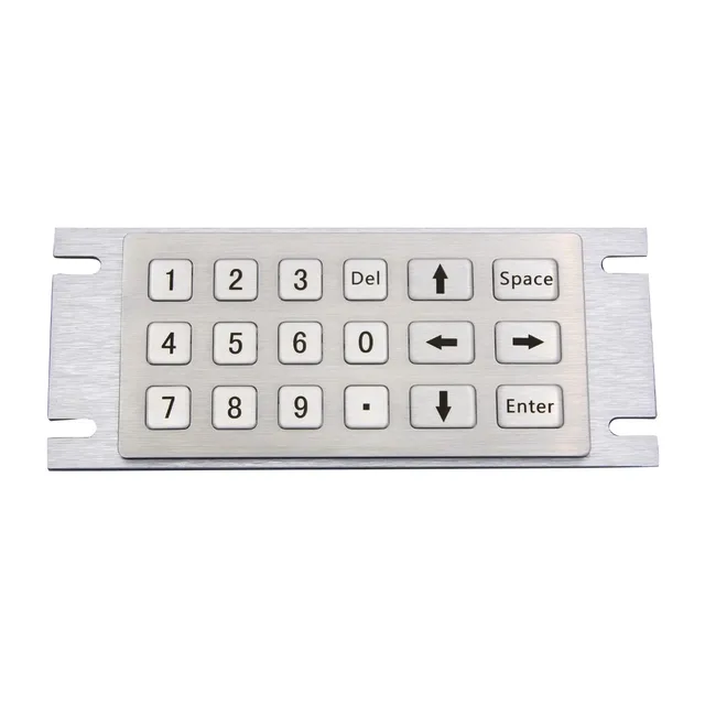 Kiosk Metal Rugged Keyboard with 18 Keys Numberic Keypad Vandal Proof 304 Metal Stainless Steel Custom Vending Machine Keypad Kiosk Metal Rugged Keyboard with 18 Keys Numberic Keypad Vandal Proof 304 Metal Stainless Steel Custom Vending Machine Keypad