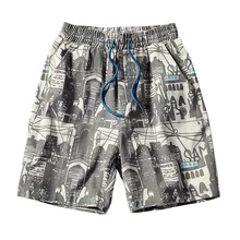 Новые Летние повседневные шорты мужские спортивные мужские шорты с завязками летние мужские хлопковые шорты LBZ110