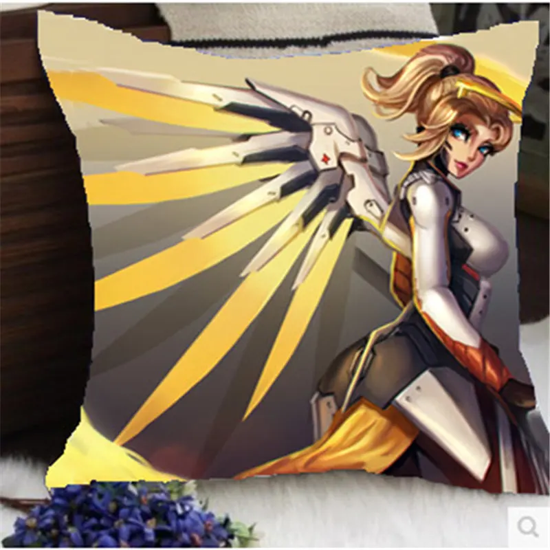 13 Amellor 45*45 см overwatches Подушки Детские Подушки OW милосердие lucio torbjorn Гэндзи жнец Tracer аниме Solf автомобиля Подушки Детские Чехлы для мангала подушки Детские случае - Цвет: 13