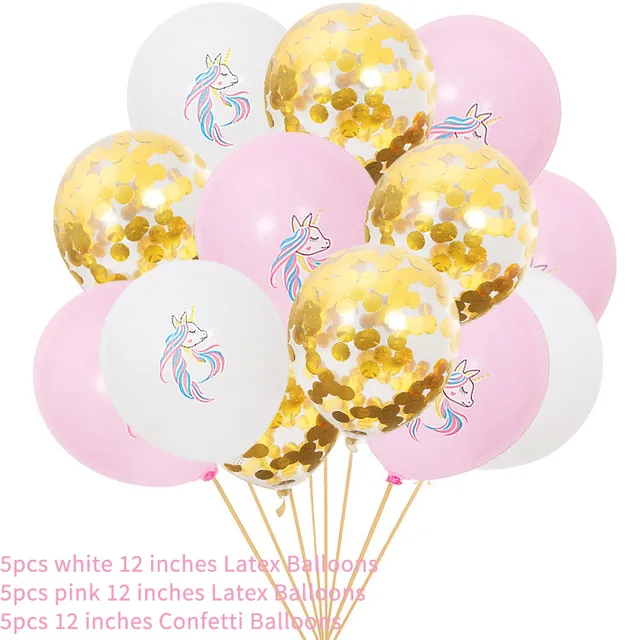 Balloon Unicorn Theme Happy Birthday Decoration Balloons Party Diy Kids Parties Decorations -in