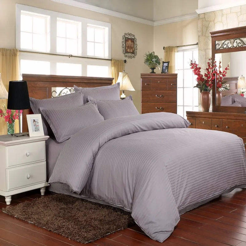 Cotton Satin striped bedding sets