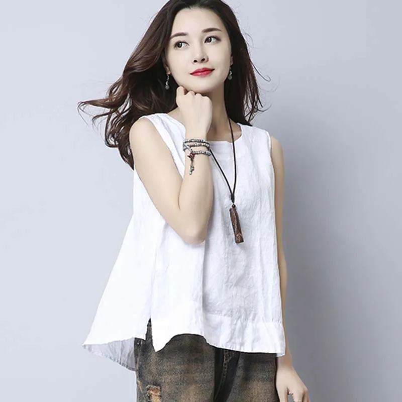 

Women tops fashion sexy top white black and red shirts Casual Solid TankTops loose ladies tops red and black tops office Lady