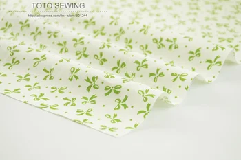 

Booksew 100% Cotton Fabric Pretty Green 1 meter Soft Printed 100cmx160cm for sewing clothes bedding quilting patchwork crafts
