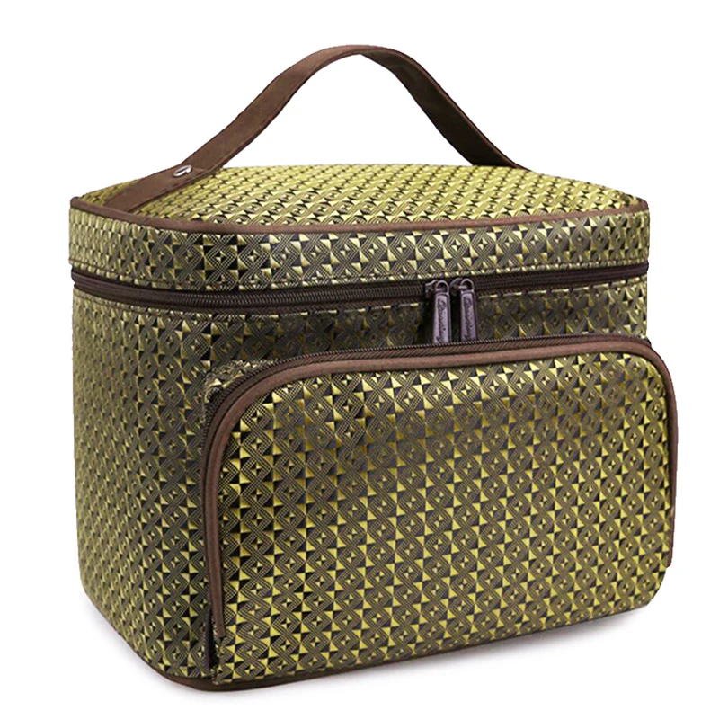 Peony Floral Big Cosmetic Bag Women Waterproof Professional Toiletry Kit Wash Necessaire Travel Organizer Make up Bags SZL63 5