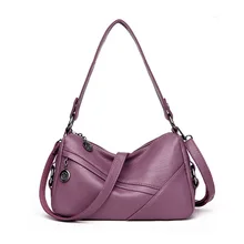 Высококачественные Женские сумки из натуральной кожи, универсальные сумки через плечо, модные сумки-мессенджеры, мягкие женские сумки Хобо