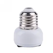 1/3 шт практичный E27 патрон лампы Белый конвертер США/ЕС штекер лампы база Douille Nachtlampje Stopcontact#0304