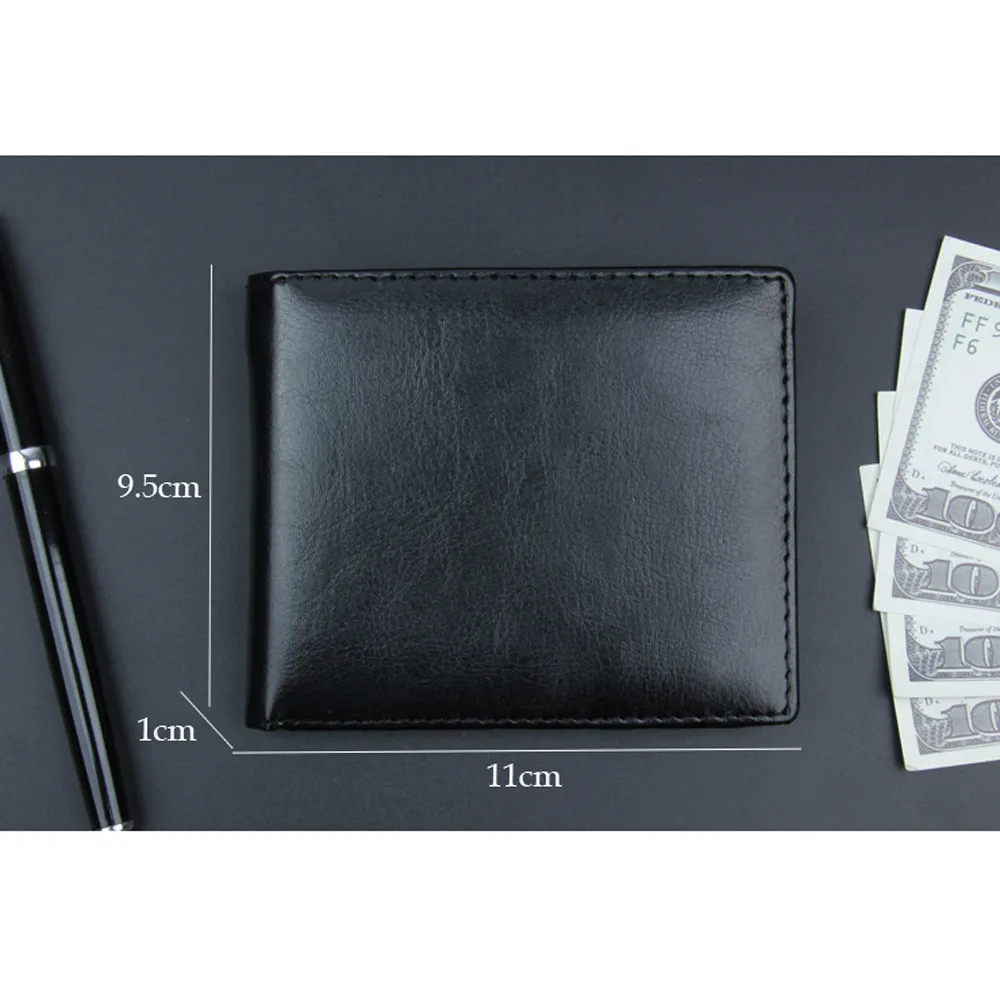 Carteira Masculina мужской складной деловой кожаный бумажник ID кредитный держатель для карт кошелек с карманами мужские модные кошельки# BL1