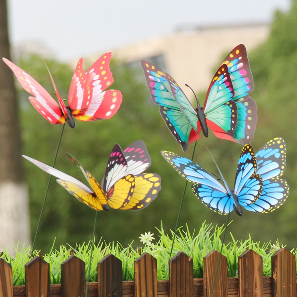 15PCS/Lot Simulation Butterfly 4/7cm Artificial Butterfly Garden