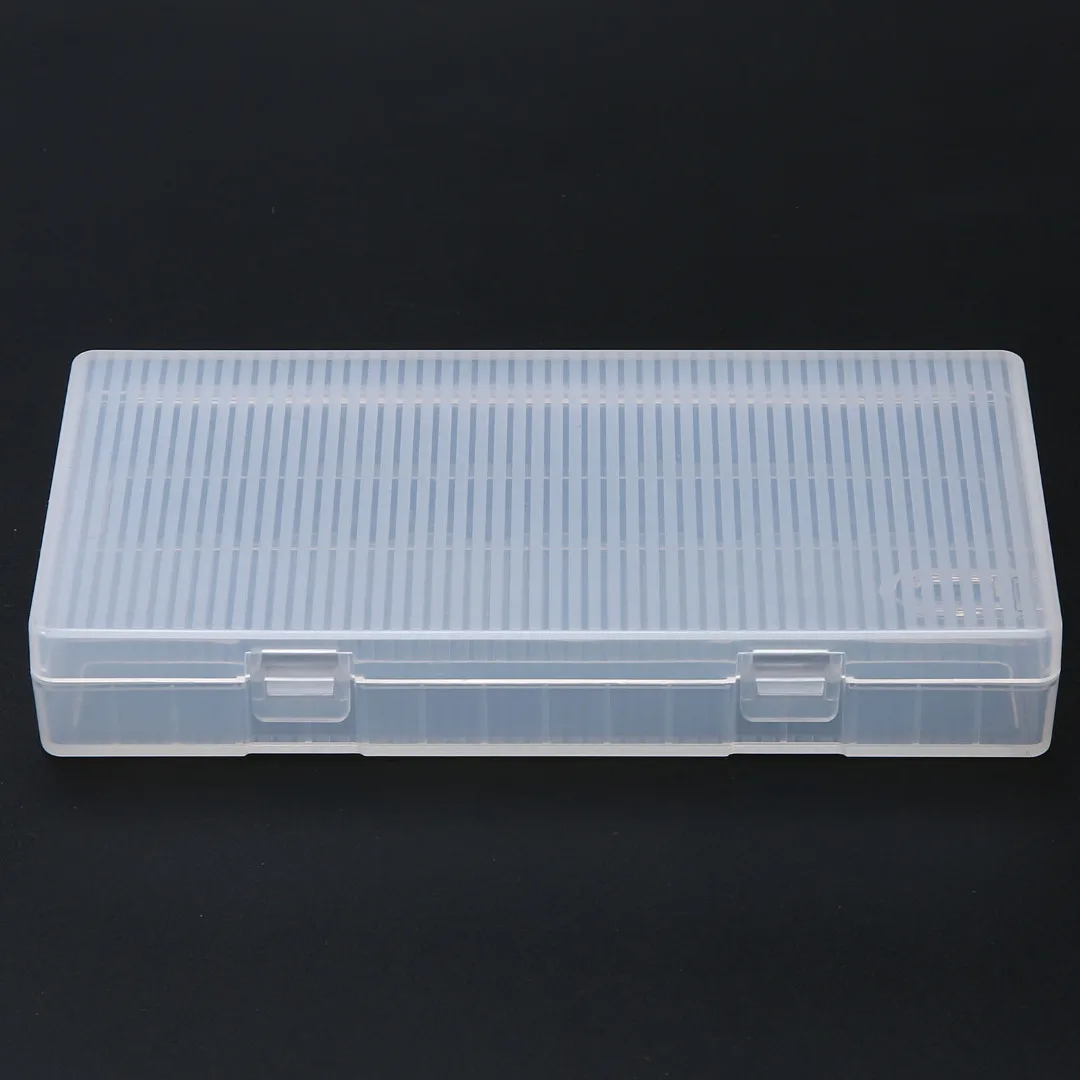 For 8x 18650 Batteries 1pc 18650 Portable Battery Case Holder Durable Hard PP Battery Storage Box With Hook Mayitr