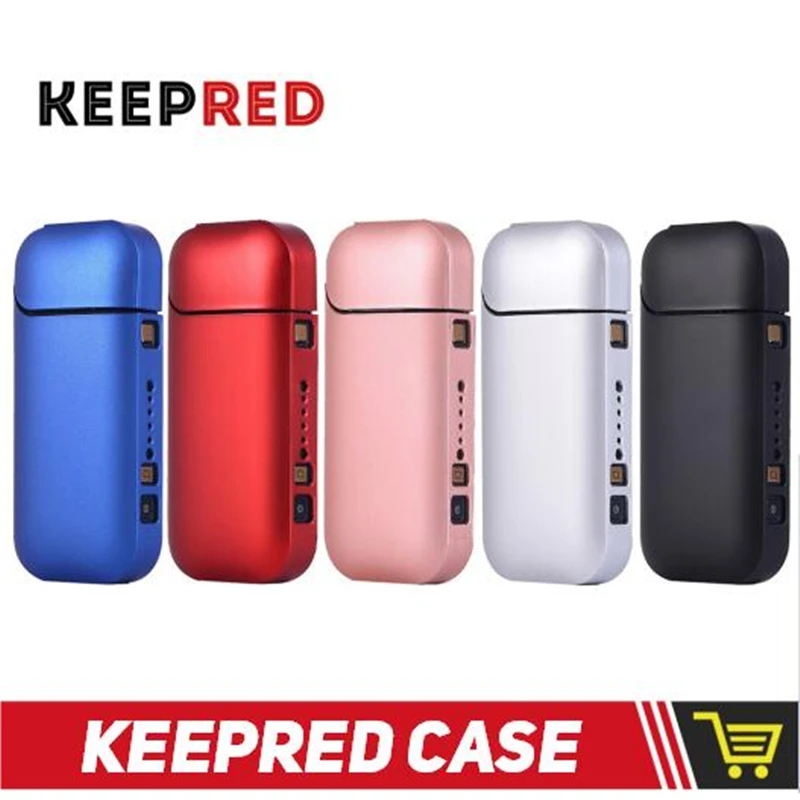 

Fashion Black Red Silver PC Case For IQOS For IQOS 2.4 Plus II III Electronic Cigarette For IQOS Full Protective Case